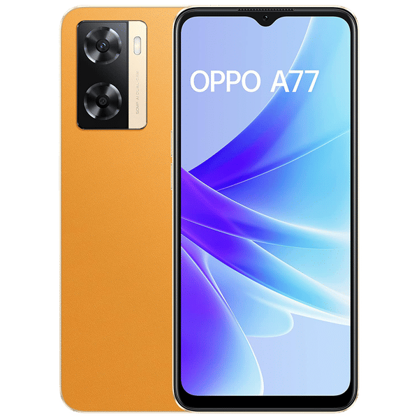 Buy OPPO A77 (4GB RAM, 128GB, Sunset Orange) Online - Croma
